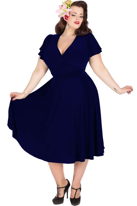 plus size retro swing dress